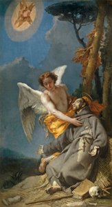 Stigmatisation des hl. Franziskus von Assisi von Giovanni Battista Tiepolo